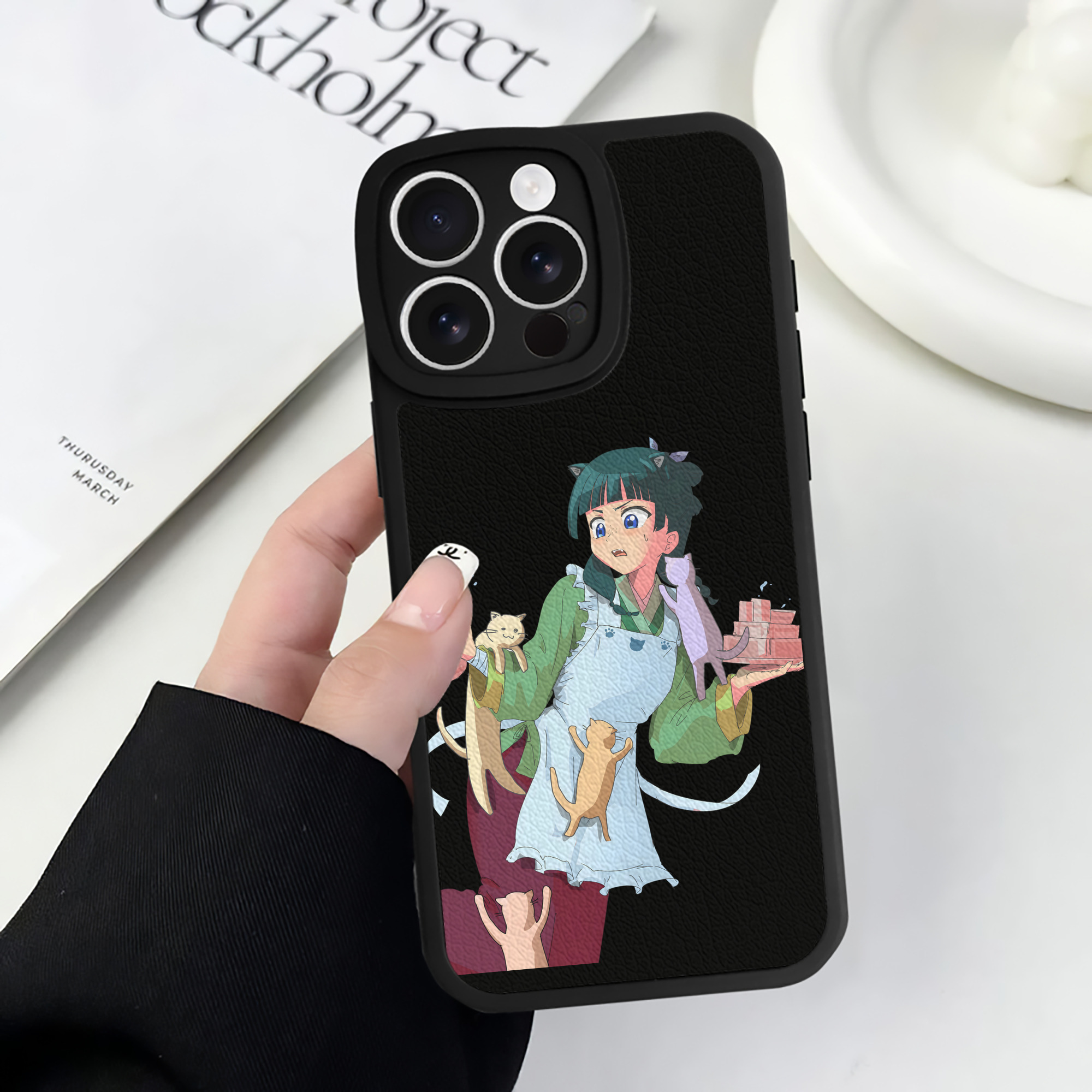 薬屋のひとりごと The Apothecary Diaries 【iPhone 16シリーズ対応】シリコンスマホケース（レザー調） 材質：シリコン